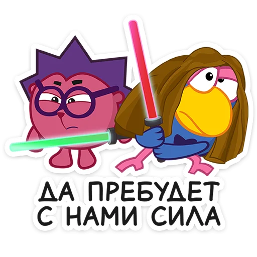 Sticker Смешарики снимают кино @TgSticker - 2