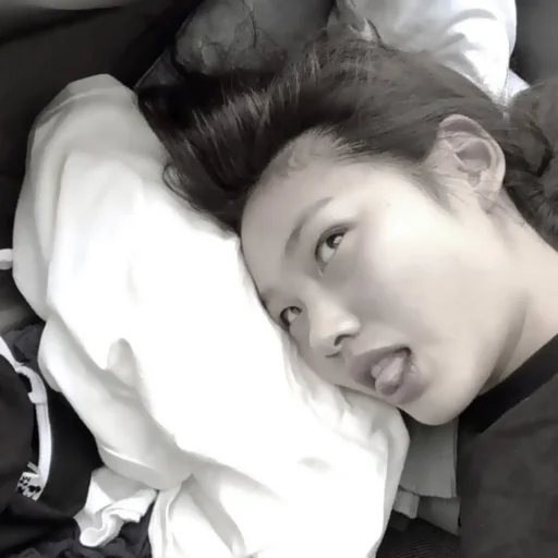 person human face black and white