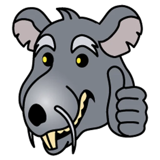 Sticker smile_rats - 1