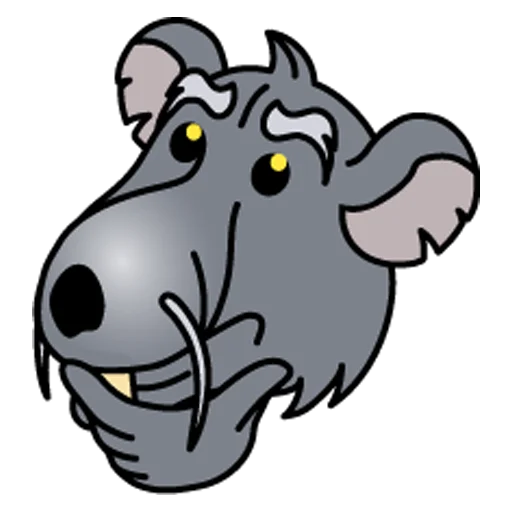 Sticker smile_rats - 1