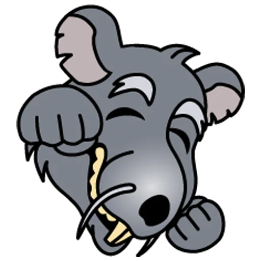 Sticker smile_rats - 1