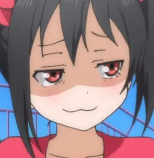 Sticker smug anime by the king who cared - 7