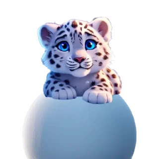 Sticker Снежный Барс @cats_Crystal - 0