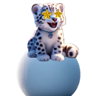 Sticker Снежный Барс @cats_Crystal - 6