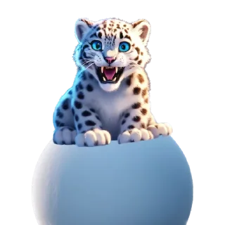 Sticker Снежный Барс @cats_Crystal - 8