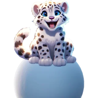 Sticker Снежный Барс @cats_Crystal - 7