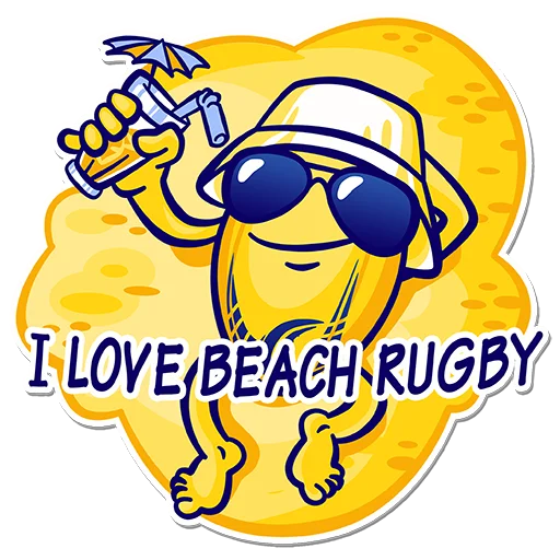 Sticker Snow and Beach Rugby - 6