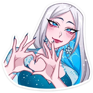 Sticker Снежная Карина @TgSticker без надписей - 6