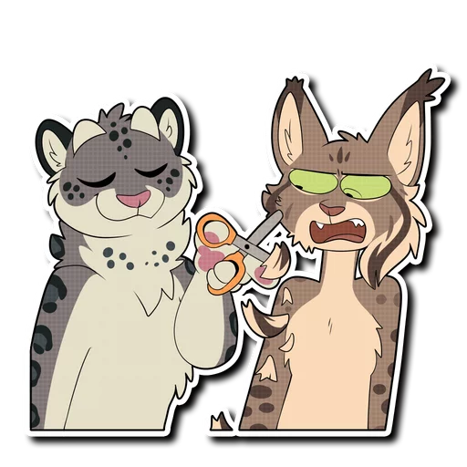 Sticker snowleopard2NL - 1