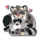 Sticker Snow Leopard (round 2!) - 4