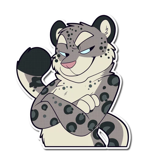 Sticker snowleopardNL - 1