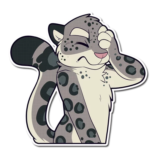 Sticker snowleopardNL - 1
