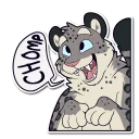 Sticker Snow Leopard - 9