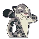 Sticker Snow Leopard - 6