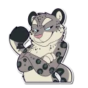 Sticker Snow Leopard - 11