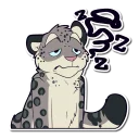 Sticker Snow Leopard - 5