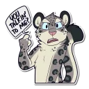 Sticker Snow Leopard - 8