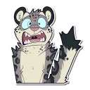 Sticker Snow Leopard - 3