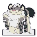 Sticker Snow Leopard - 10