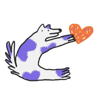 Стикер crococow dog - 11