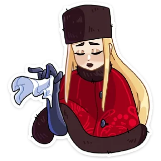 Sticker Соболина без надписей @stickers_vk - 8
