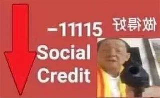 Sticker Social Credit大玉轴 习近平 - 1