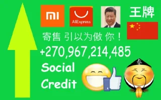 Sticker Social Credit大玉轴 习近平 - 0