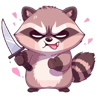 Sticker Енотики -> @cute_enot_art - 4