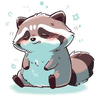 Sticker Енотики -> @cute_enot_art - 2