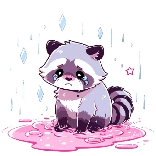 Sticker Енотики -> @cute_enot_art - 3