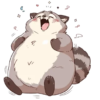 Sticker Енотики -> @cute_enot_art - 11