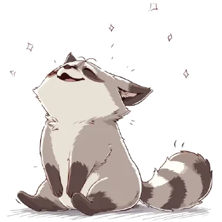 Sticker Енотики -> @cute_enot_art - 0