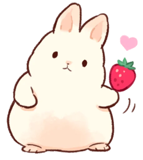 Sticker Soft and cute rabbits @softandqt - 11