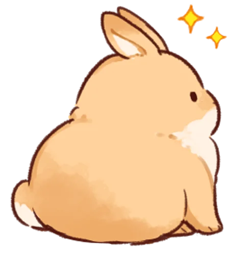 Sticker Soft and cute rabbits @softandqt - 7