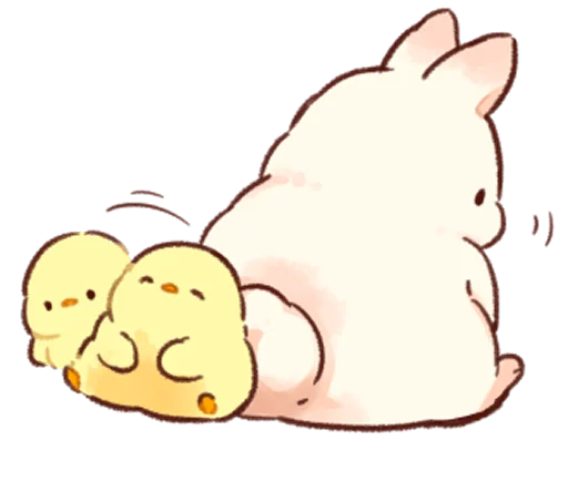 Sticker Soft and cute rabbits @softandqt - 4