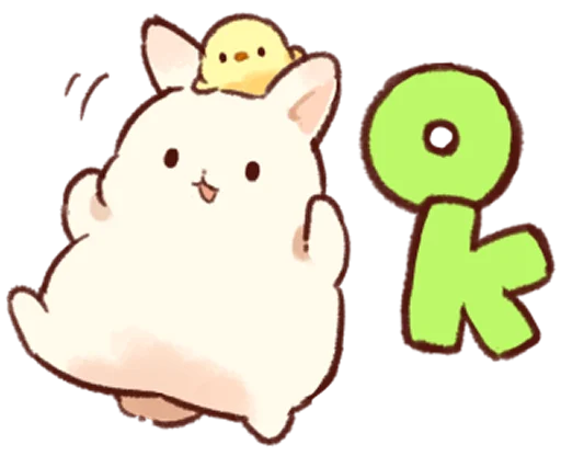 Sticker Soft and cute rabbits @softandqt - 2