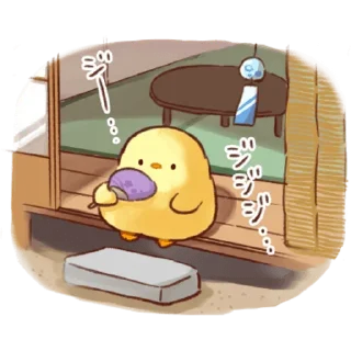 Стикер Soft and Cute Chicks Summer @TgSticker - 8