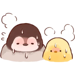 Стикер Soft and Cute Chicks Summer @TgSticker - 7