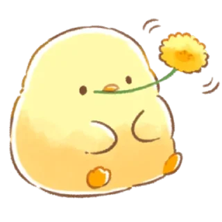 Sticker soft and cute chick (spring) - 5