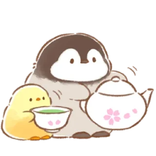 Sticker soft and cute chick (spring) - 2
