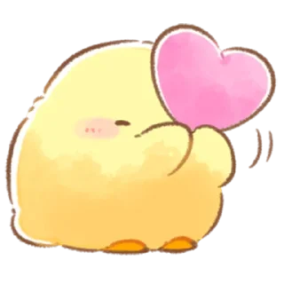 Sticker soft and cute chick (spring) - 11