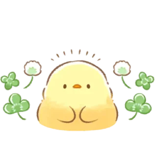 Sticker soft and cute chick (spring) - 6