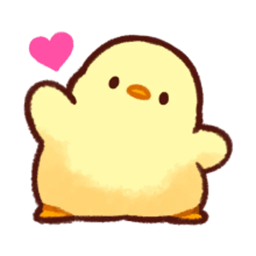 Sticker Soft and Cute Chicks Feelings @softandqt - 9