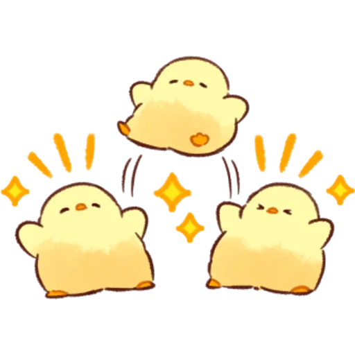 Sticker Soft and Cute Chicks Feelings @softandqt - 6