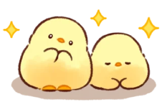 Sticker Soft and Cute Chicks New @softandqt - 4