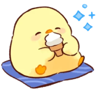 Sticker Soft and Cute Chicks New @softandqt - 7