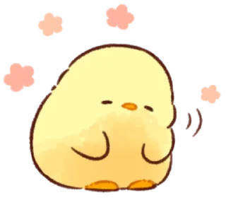 Sticker Soft and Cute Chicks New @softandqt - 5