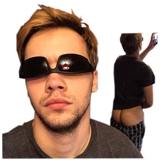 man human face sunglasses