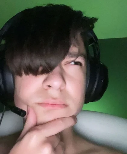 human face headphones person