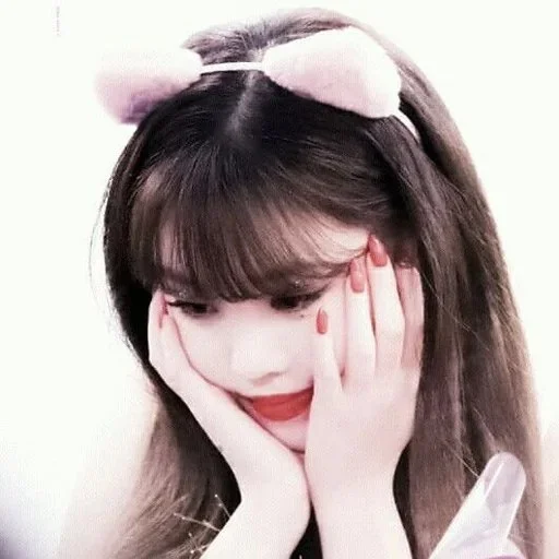 person lip long hair